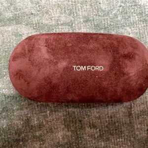Tom Ford Suede Eyewear Case in Rich Brown